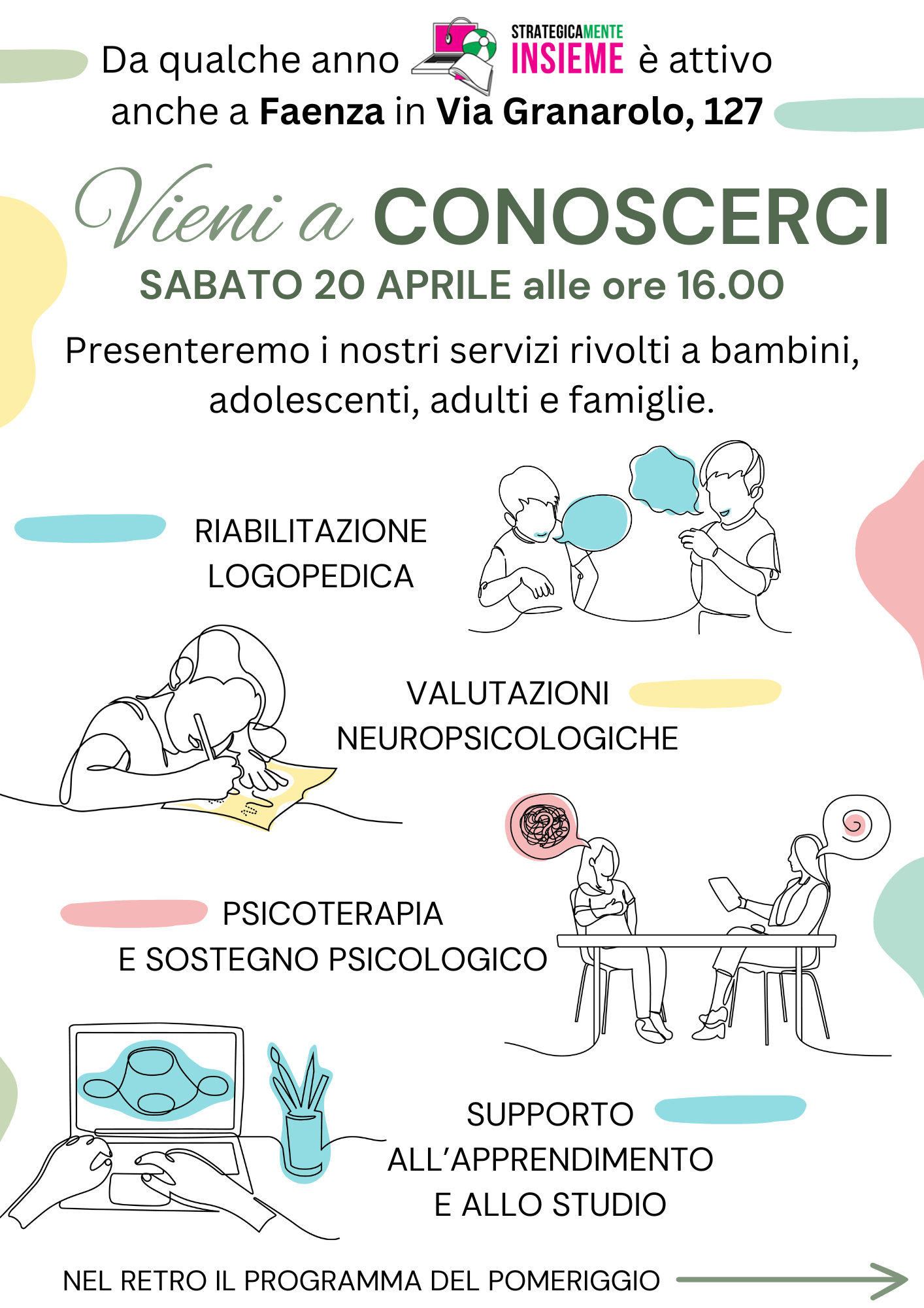 Fronte della locandina dell'attività (contenuto nella notizia)